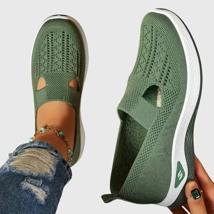 Women's Walking Shoes Cushioned Slip-On Ergonomic Arch Support Everyday Comfort – Lora
