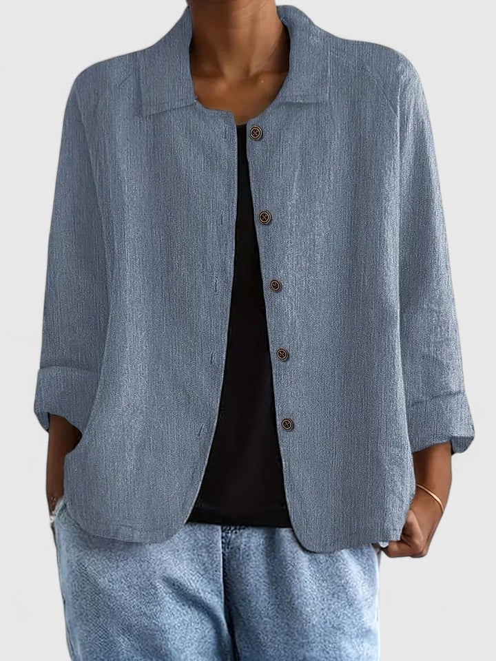 Women's Sophisticated Loose Fit Knit Top All-Day Comfort Transitional Weather Cozy – Claudine