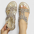 Women's Flat Sandals Stability Sole Elegant – Khalessi