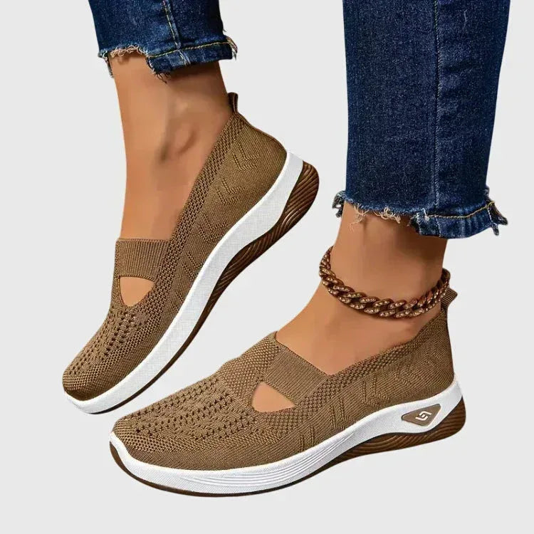 Women's Walking Shoes Cushioned Slip-On Ergonomic Arch Support Everyday Comfort – Lora
