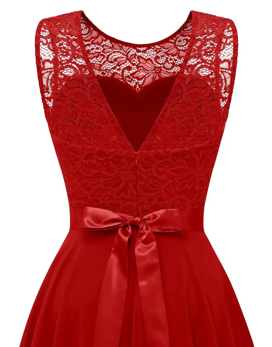 Women's Formal Dress Hi-Low Midi Wedding Guest Sleeveless Fluid Elegant Party Gown