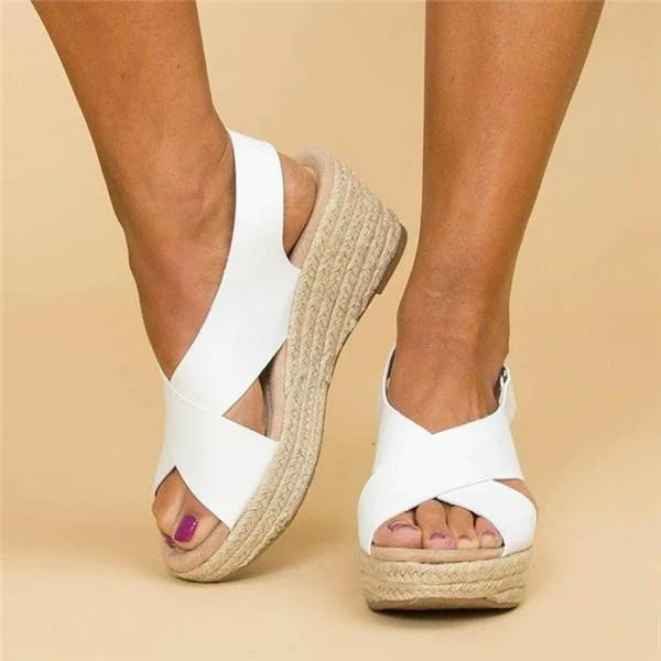 Women's Cushioned Sandals Contoured Footbed Wedge Breathable Casual Summer – Neve