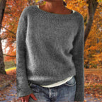 Women's Classic Merino Wool Sweater Soft Warm Relaxed Fit Timeless Casual Pullover Winter – Pleun