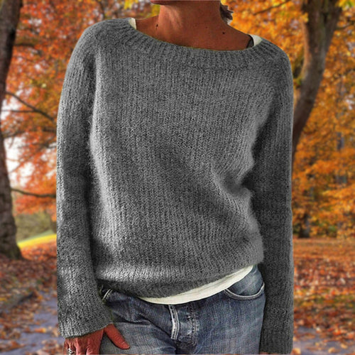 Women's Classic Merino Wool Sweater Soft Warm Relaxed Fit Timeless Casual Pullover Winter – Pleun