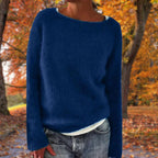 Women's Classic Merino Wool Sweater Soft Warm Relaxed Fit Timeless Casual Pullover Winter – Pleun