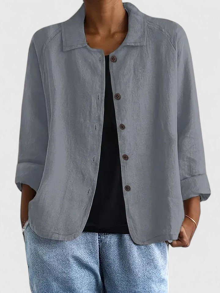 Women's Sophisticated Loose Fit Knit Top All-Day Comfort Transitional Weather Cozy – Claudine