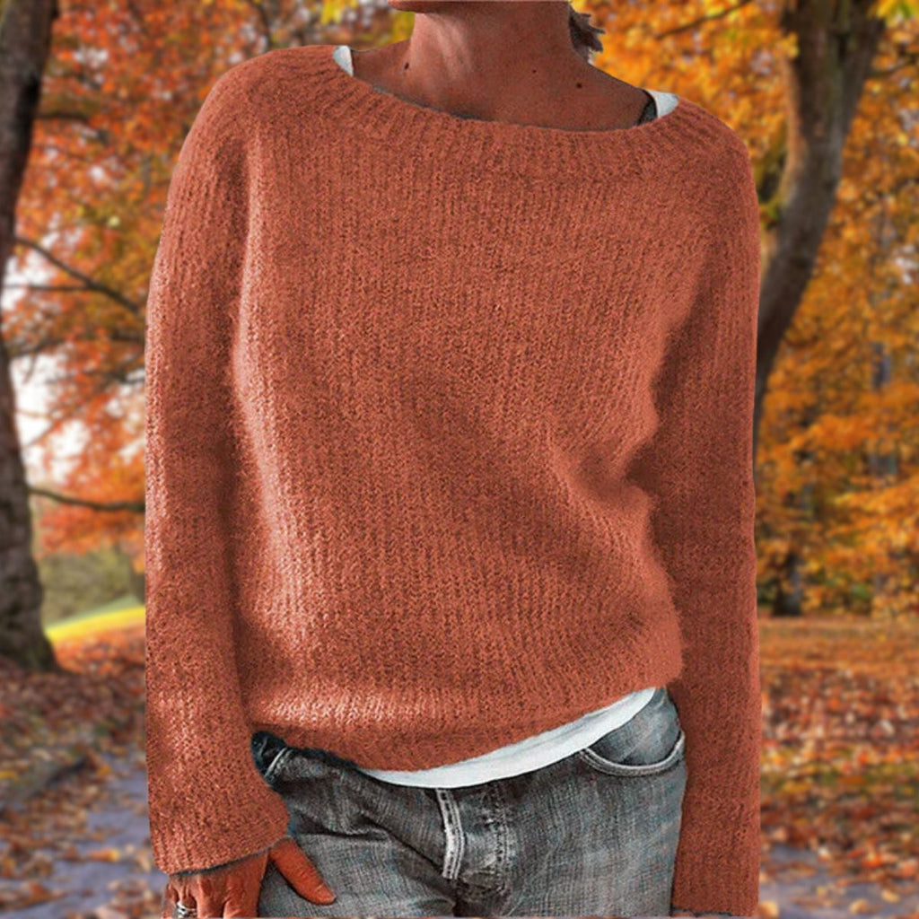 Women's Classic Merino Wool Sweater Soft Warm Relaxed Fit Timeless Casual Pullover Winter – Pleun