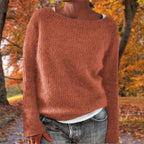 Women's Classic Merino Wool Sweater Soft Warm Relaxed Fit Timeless Casual Pullover Winter – Pleun