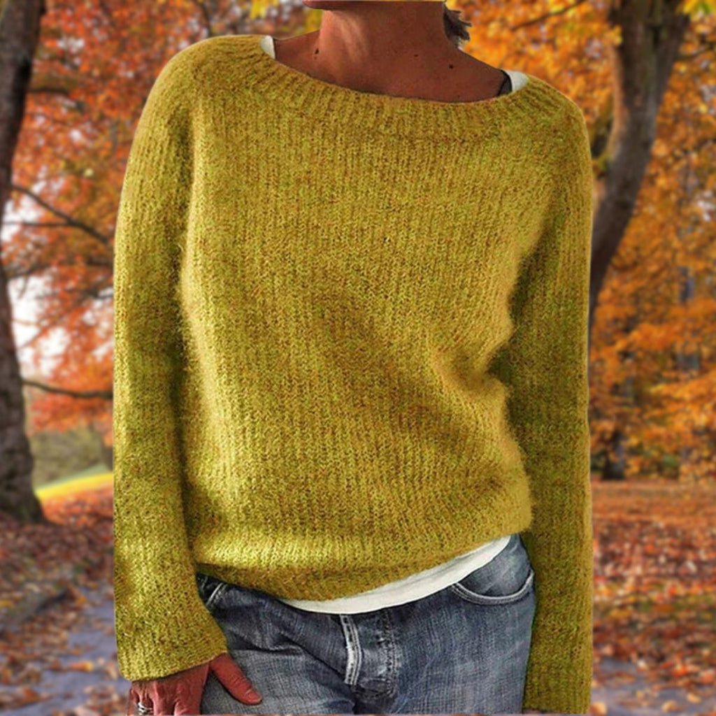 Women's Classic Merino Wool Sweater Soft Warm Relaxed Fit Timeless Casual Pullover Winter – Pleun