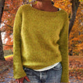 Women's Classic Merino Wool Sweater Soft Warm Relaxed Fit Timeless Casual Pullover Winter – Pleun