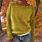 Women's Classic Merino Wool Sweater Soft Warm Relaxed Fit Timeless Casual Pullover Winter – Pleun
