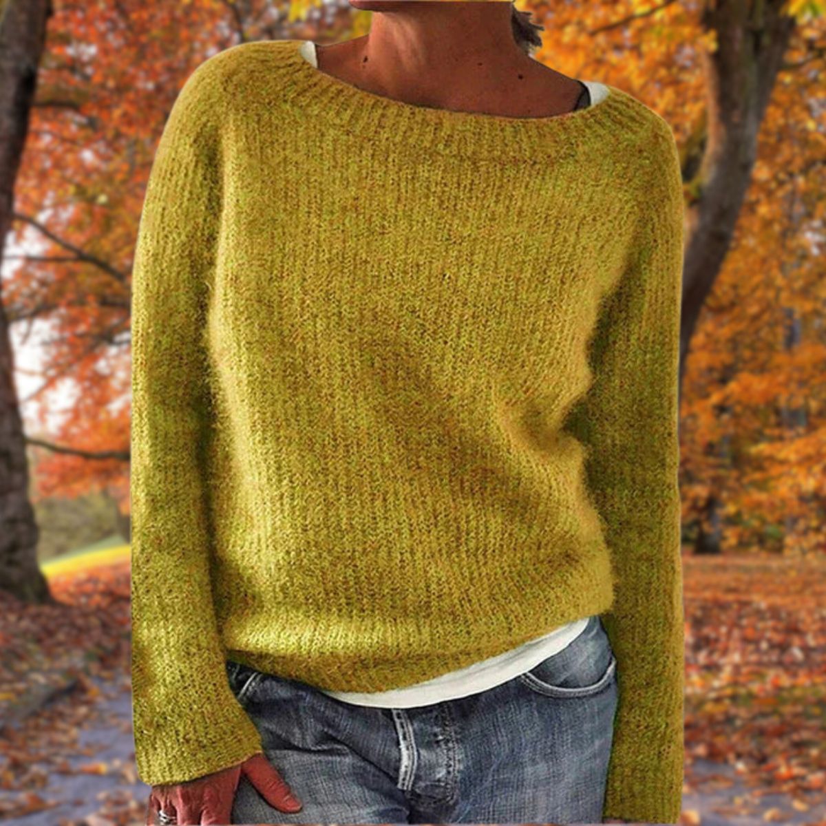 Women's Classic Merino Wool Sweater Soft Warm Relaxed Fit Timeless Casual Pullover Winter – Pleun