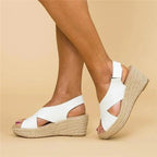 Women's Cushioned Sandals Contoured Footbed Wedge Breathable Casual Summer – Neve