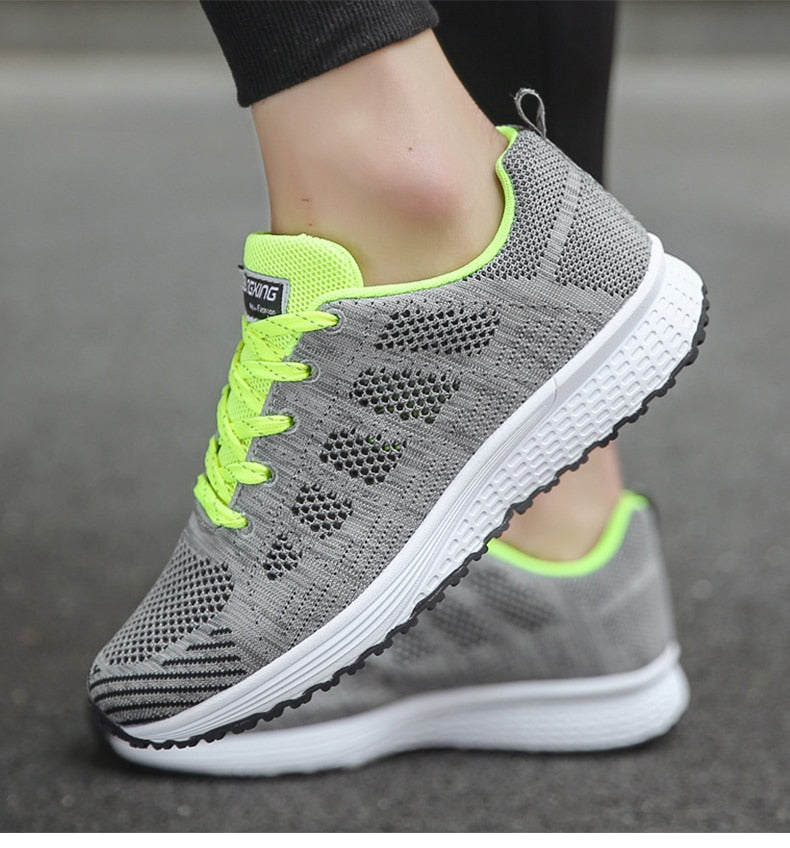 Women's Ergonomic Lightweight Breathable Mesh Sneakers Casual Walking Running Comfort Everyday Shoes