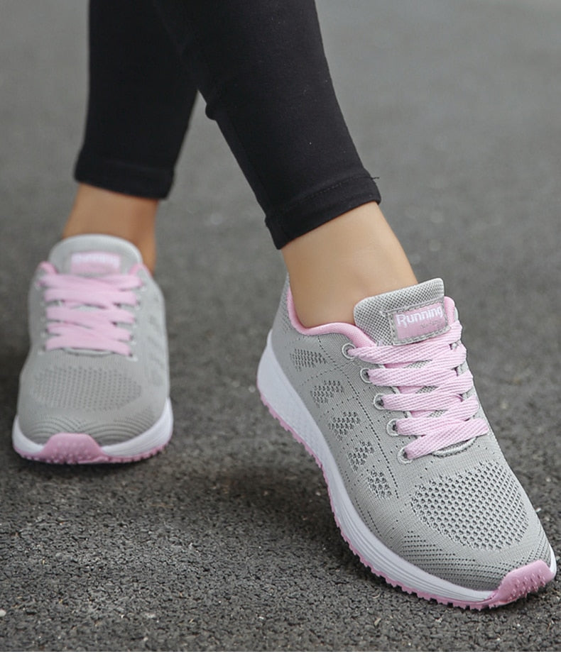 Women's Ergonomic Lightweight Breathable Mesh Sneakers Casual Walking Running Comfort Everyday Shoes