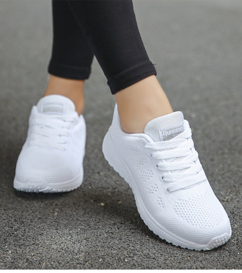 Women's Ergonomic Lightweight Breathable Mesh Sneakers Casual Walking Running Comfort Everyday Shoes