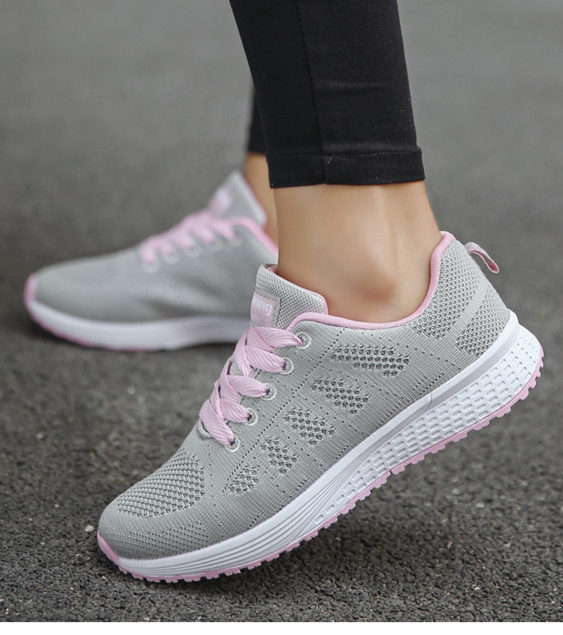 Women's Ergonomic Lightweight Breathable Mesh Sneakers Casual Walking Running Comfort Everyday Shoes