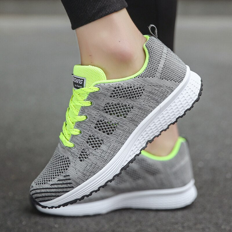 Women's Ergonomic Lightweight Breathable Mesh Sneakers Casual Walking Running Comfort Everyday Shoes