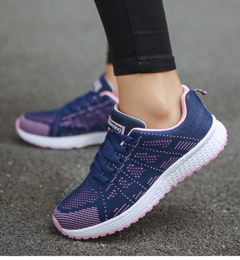 Women's Ergonomic Lightweight Breathable Mesh Sneakers Casual Walking Running Comfort Everyday Shoes