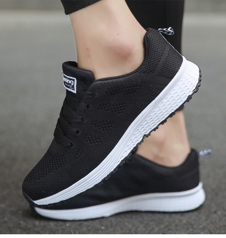 Women's Ergonomic Lightweight Breathable Mesh Sneakers Casual Walking Running Comfort Everyday Shoes