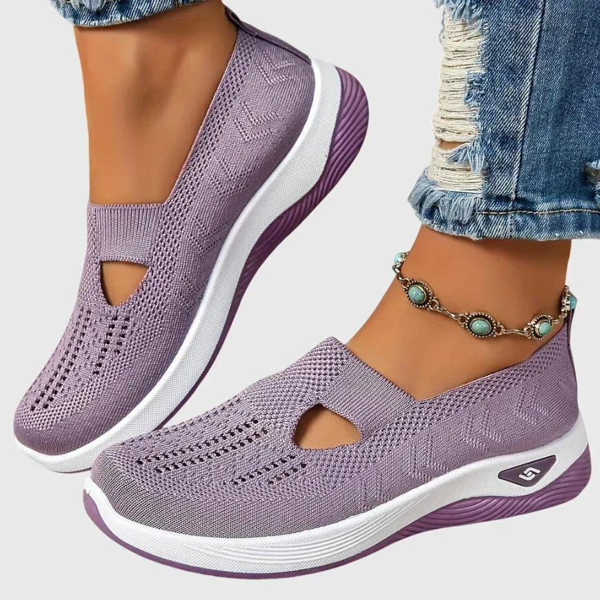 Women's Walking Shoes Cushioned Slip-On Ergonomic Arch Support Everyday Comfort – Lora