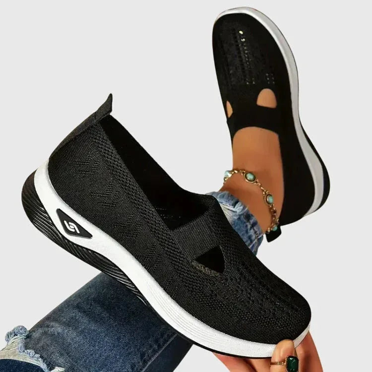 Women's Walking Shoes Cushioned Slip-On Ergonomic Arch Support Everyday Comfort – Lora