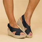 Women's Cushioned Sandals Contoured Footbed Wedge Breathable Casual Summer – Neve
