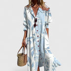 Women's Elegant Boho Floral Midi Summer Dress Bold Print Sleeveless Flowing Casual – Paula