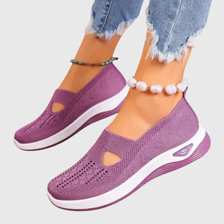 Women's Walking Shoes Cushioned Slip-On Ergonomic Arch Support Everyday Comfort – Lora