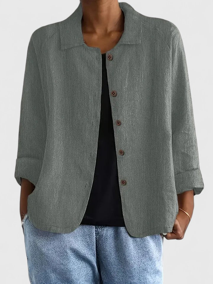 Women's Sophisticated Loose Fit Knit Top All-Day Comfort Transitional Weather Cozy – Claudine