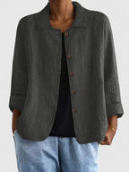 Women's Sophisticated Loose Fit Knit Top All-Day Comfort Transitional Weather Cozy – Claudine