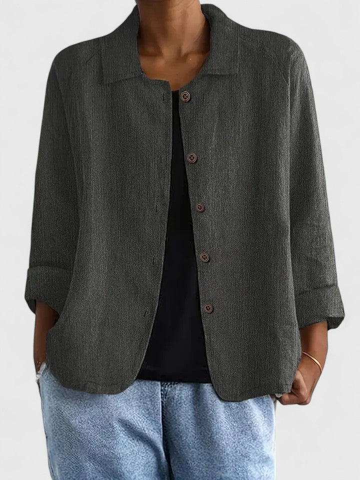 Women's Sophisticated Loose Fit Knit Top All-Day Comfort Transitional Weather Cozy – Claudine