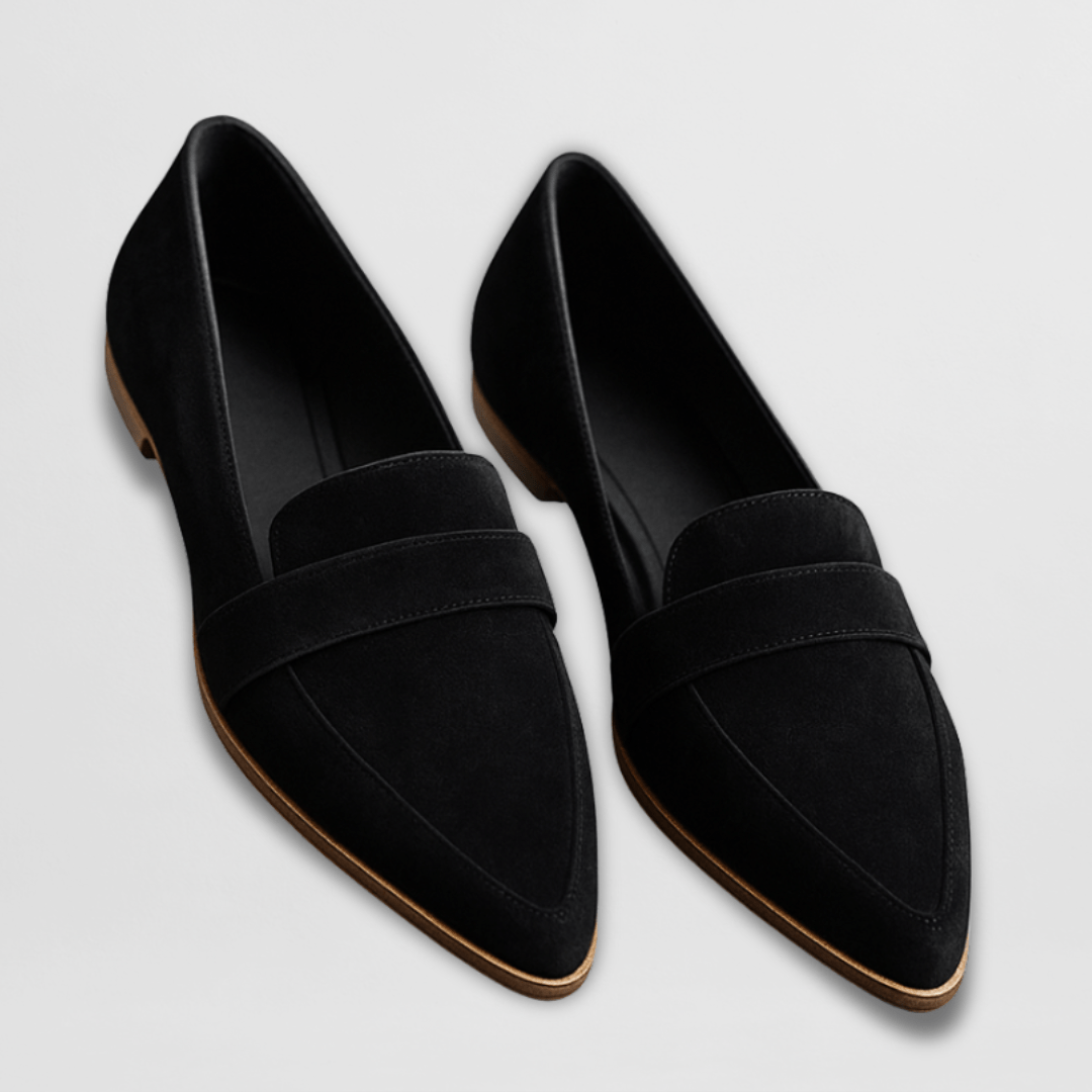 Women's Soft Suede Loafers Cushioned No Break-In Everyday Comfort Flat – Helen