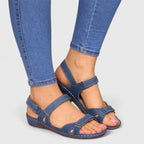 Women's Orthopedic Ankle Strap Sandals Adjustable Comfort Fit Open Toe Summer Casual Travel – Lauren