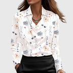 Women's Elegant Satin Blouse Cowl Neck Long Sleeve Luxe Shine Flowing Fit Casual Chic – Brooklyn