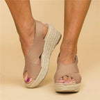 Women's Cushioned Sandals Contoured Footbed Wedge Breathable Casual Summer – Neve