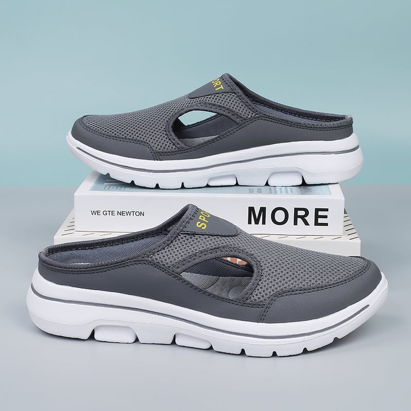 Women's Mesh Slippers Breathable Cushioned Sole Slip-On Casual Summer Walking Comfort