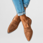 Women's Soft Suede Loafers Cushioned No Break-In Everyday Comfort Flat – Helen