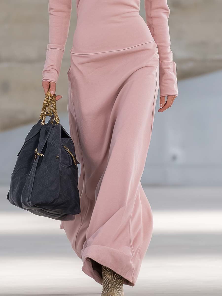 Women's Sporty V-Neck Zip Long Dress Long Sleeve Fitted Casual Formal Party Cowgirl Elegant