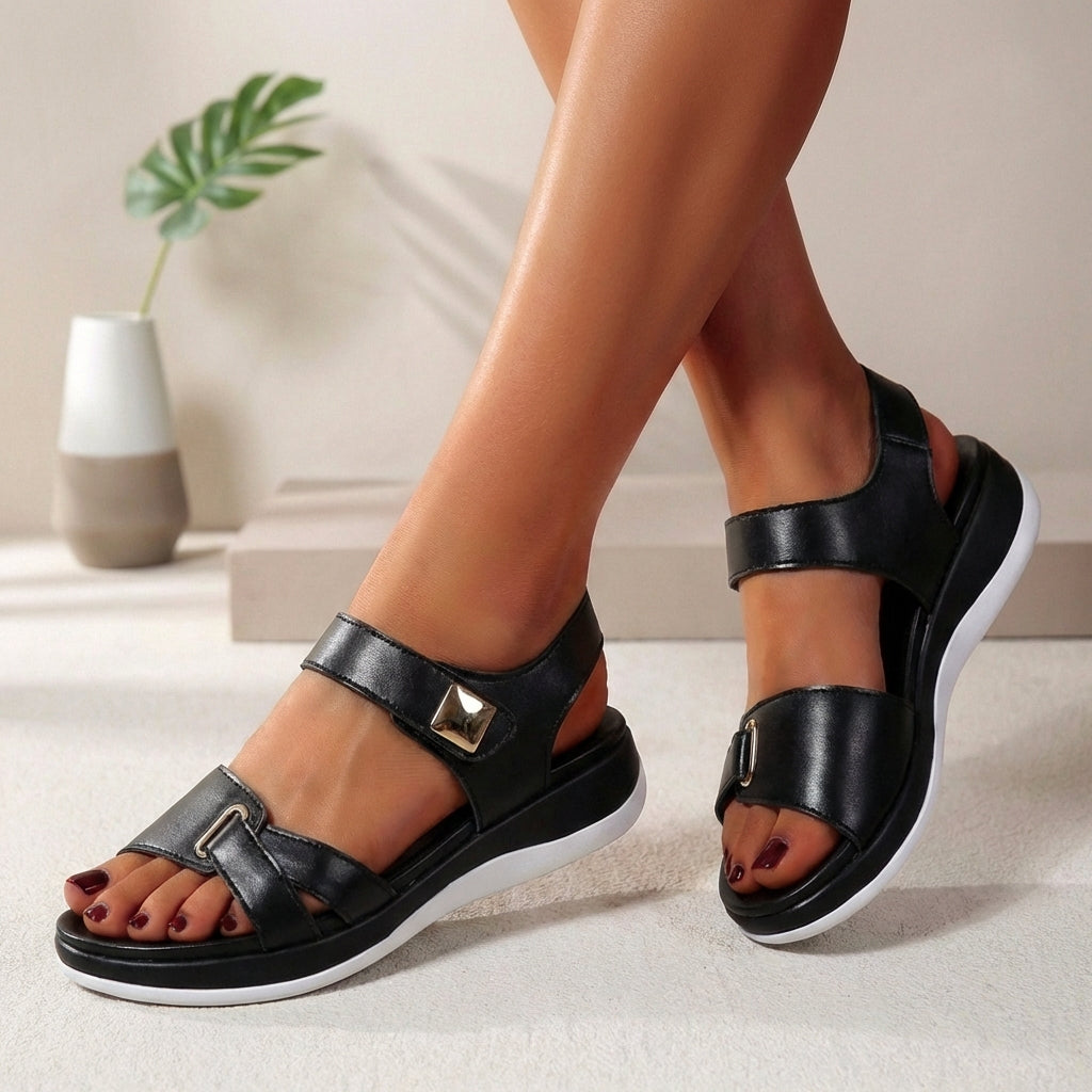 Women's Adjustable Strap Platform Sandals Open Toe Casual Summer Sandals – Sophia