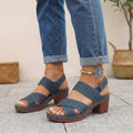 Women's Platform Heel Comfort Sandals Adjustable Strap Open Toe Casual Summer Shoes – Victoria