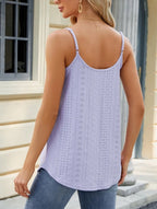 Women's Slim Fit Camisole Cropped Tank Top Scoop Neck Stretch Casual Summer Party Top