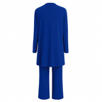 Women's Elegant 3-Piece Set Blazer Vest Wide-Leg Pants Lightweight Flattering Casual Chic – Pin