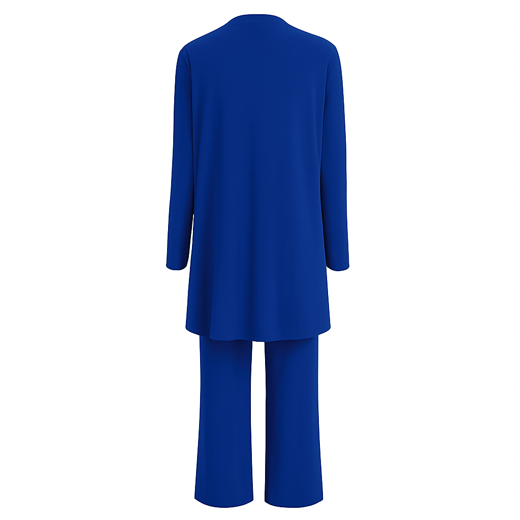 Women's Elegant 3-Piece Set Blazer Vest Wide-Leg Pants Lightweight Flattering Casual Chic – Pin