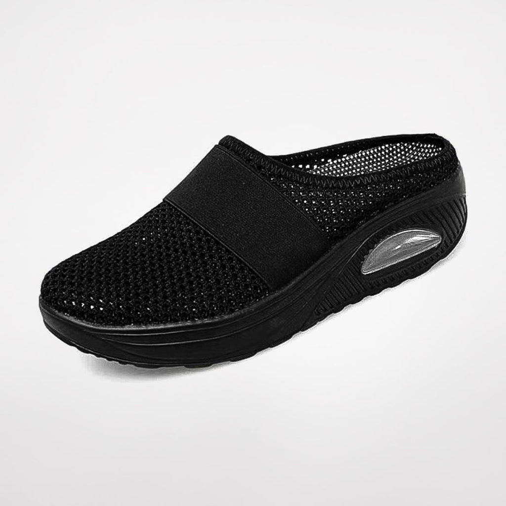Women's Ergonomic Slip-On Slippers Cushioned Air Sole Non-Slip Comfort Walking Casual