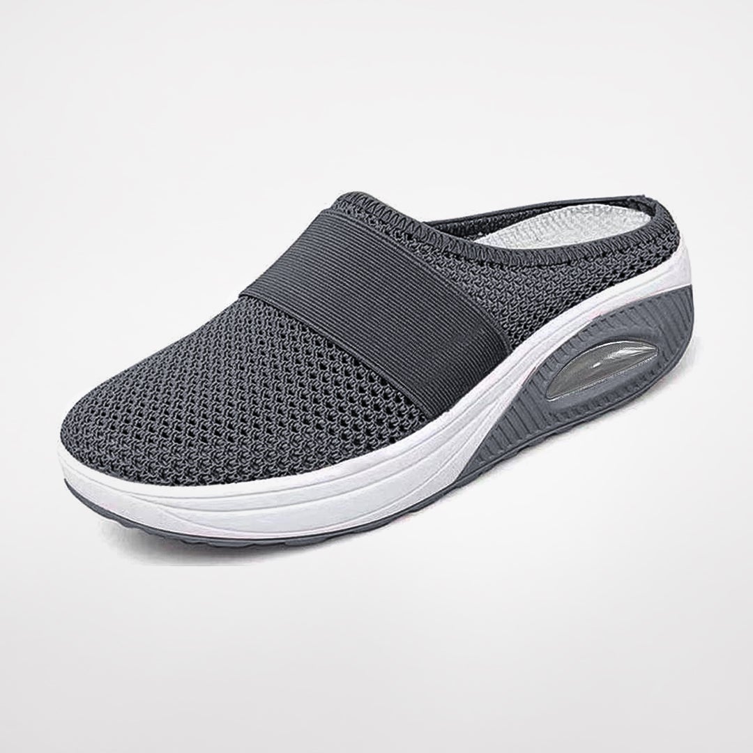 Women's Ergonomic Slip-On Slippers Cushioned Air Sole Non-Slip Comfort Walking Casual