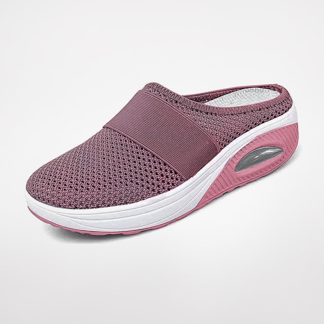 Women's Ergonomic Slip-On Slippers Cushioned Air Sole Non-Slip Comfort Walking Casual