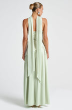 Women's Elegant Strapless Maxi Dress Fitted Slit Formal Party Wedding Guest Sophisticated – Mya