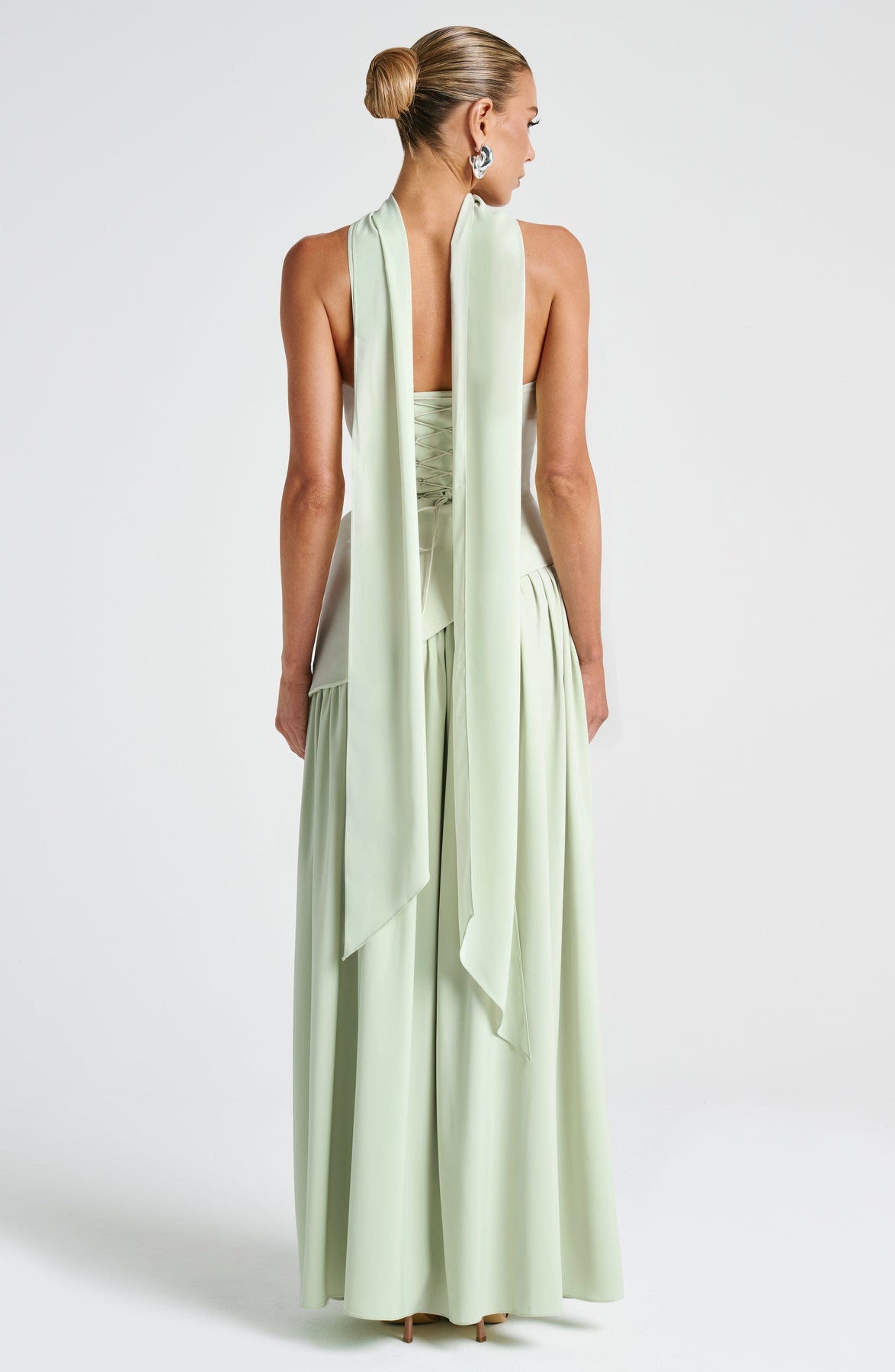 Women's Elegant Strapless Maxi Dress Fitted Slit Formal Party Wedding Guest Sophisticated – Mya