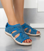 Women's Sandals Adjustable Strap Open Toe Cushioned Sole Comfortable Summer Walking